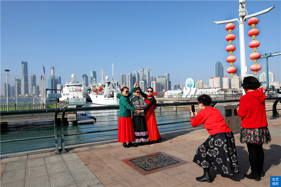 青岛欢乐滨海城网红拍照打卡地,青岛魅力海滨城市