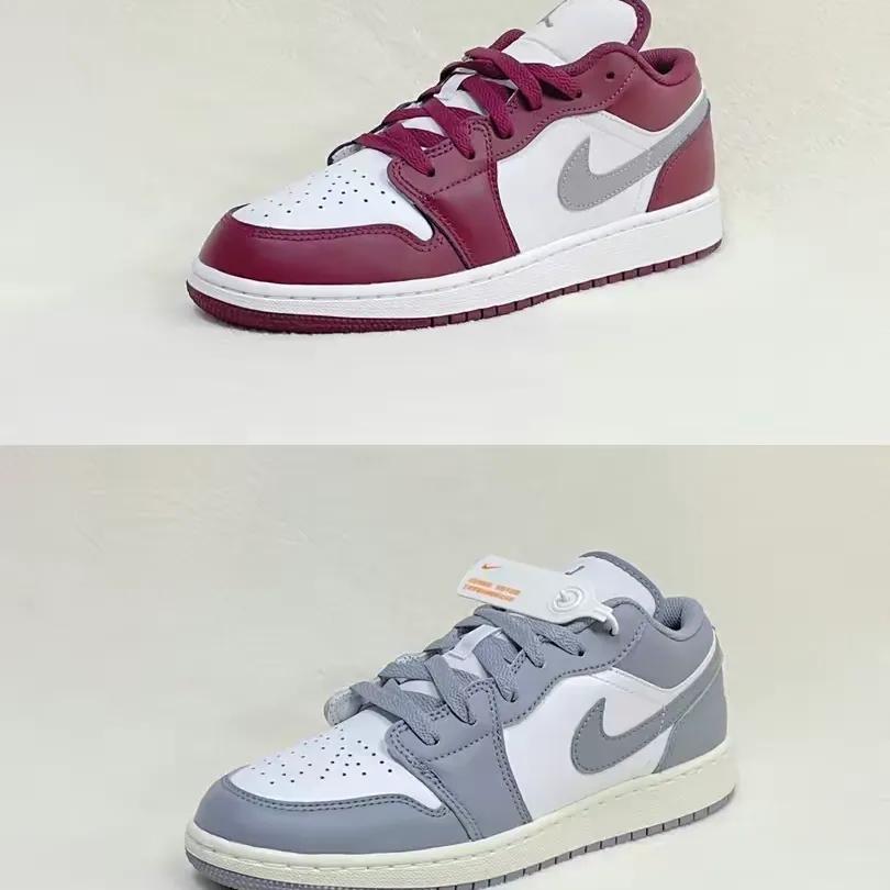 必备情侣好鞋,AJ1LOW酒红灰白