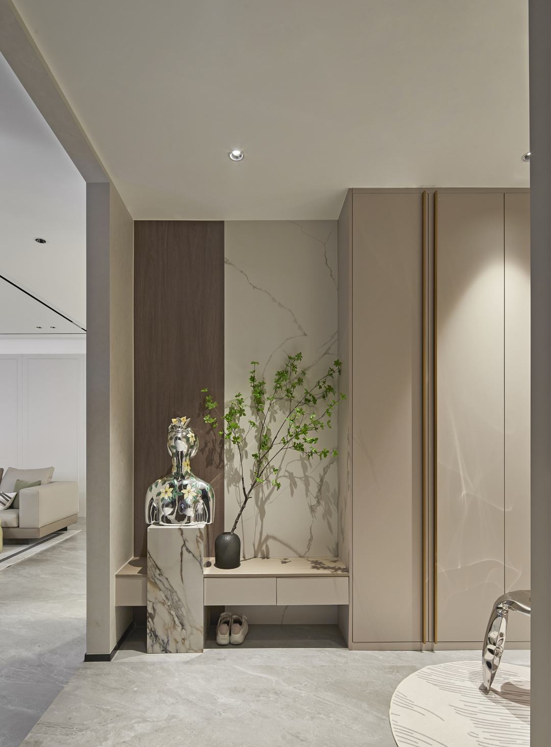 现代简奢空间设计图,245大平层轻奢装修风格