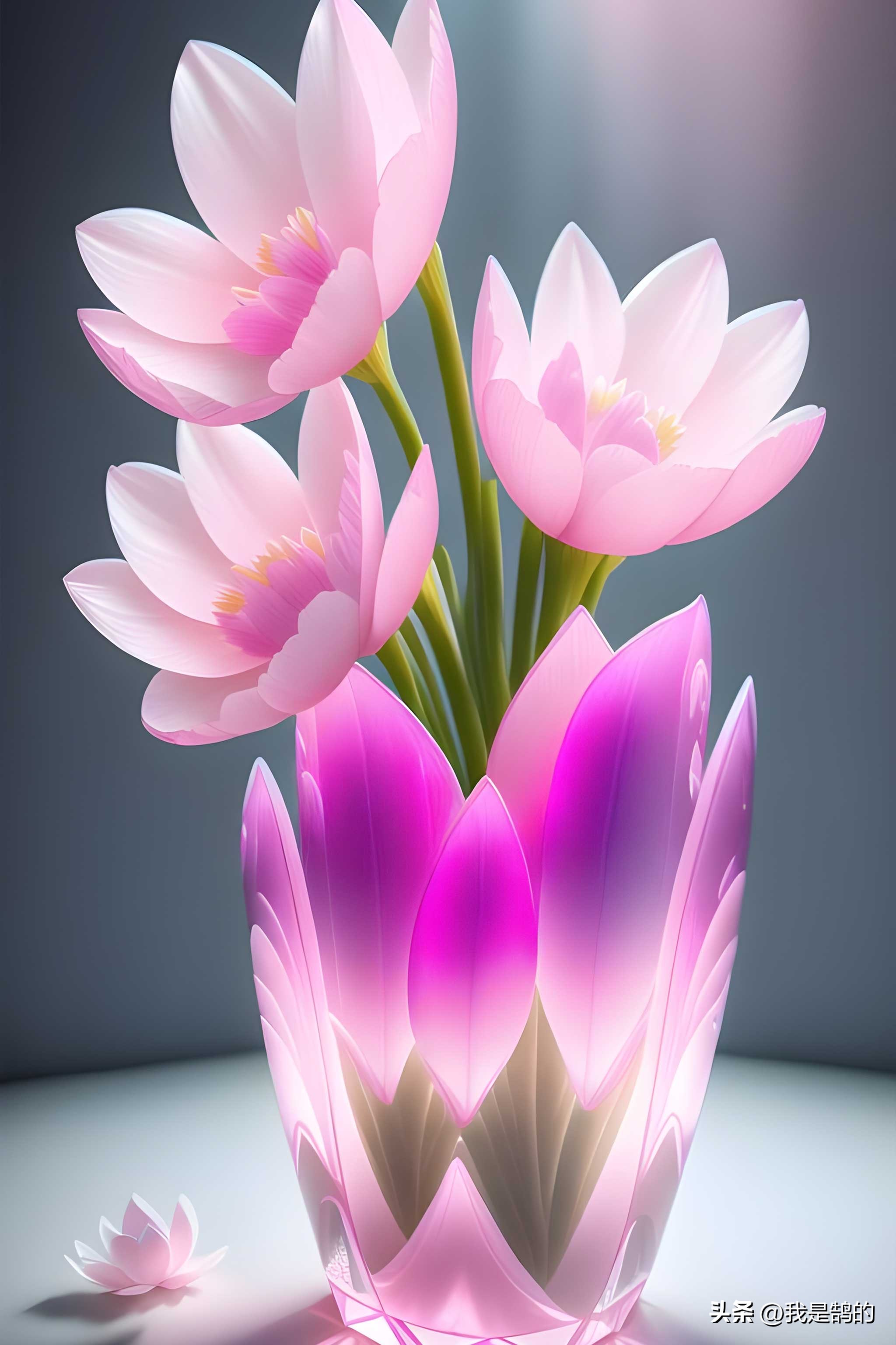 别具一格的水晶花图片,晶莹剔透的水晶花