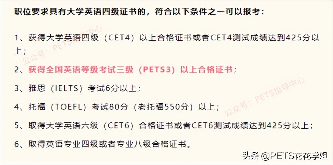 全国公共英语三级pets3考试笔试,2021年英语pets三级考试内容