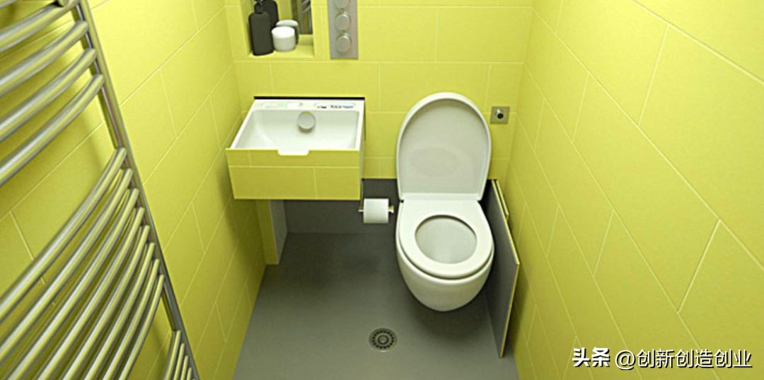 伸缩隐藏式马桶,可折叠的马桶设计