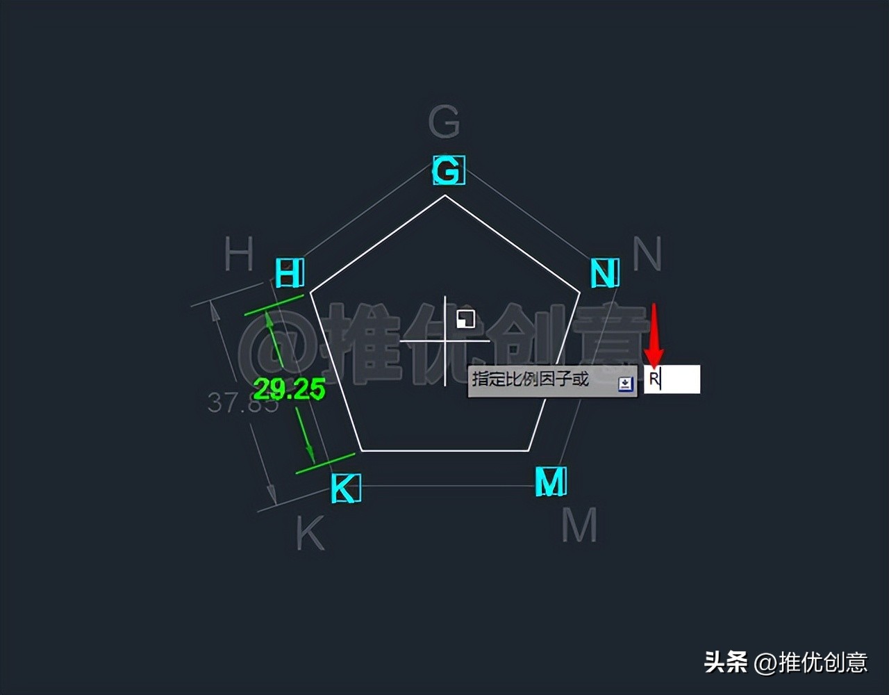 多边形cad怎么画,autocad椭圆制图实例教程