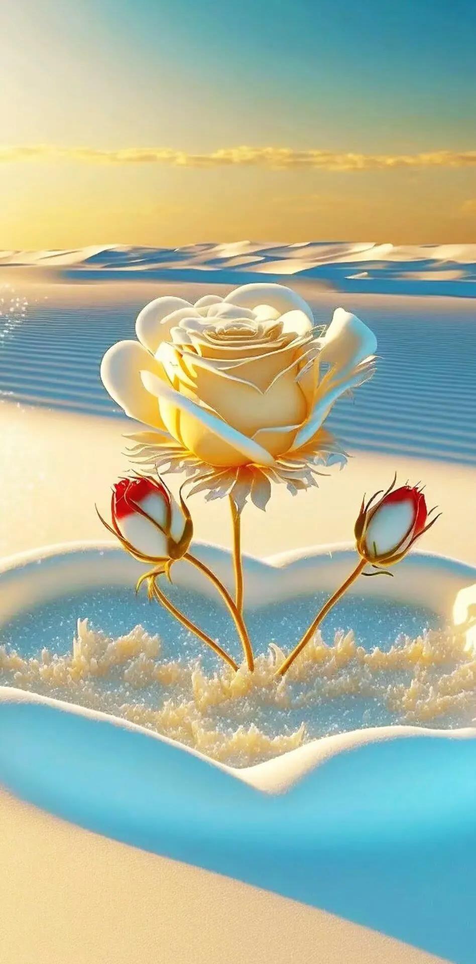 唯美心形图片高清壁纸,爱心壁纸图片唯美简约