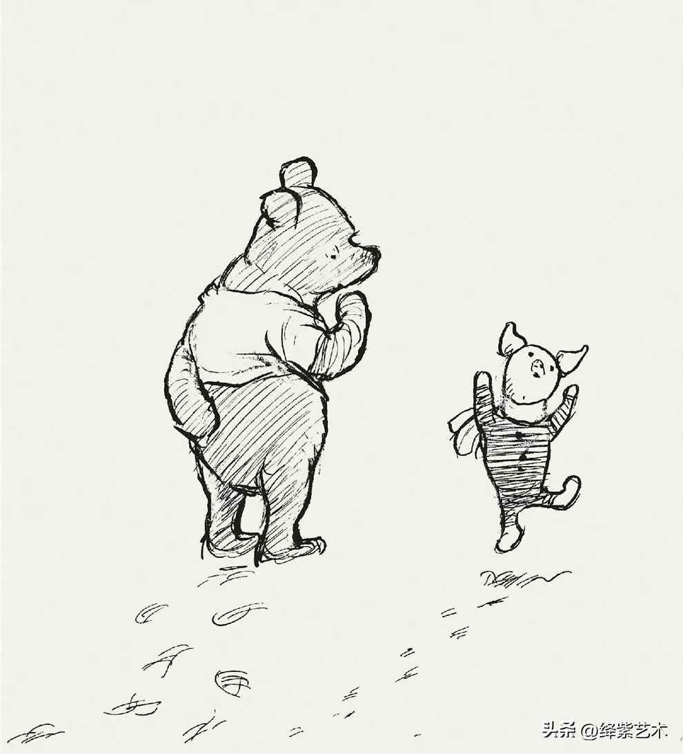 “爷青回”系列,一组罕见的小熊维尼原画,引起无数人共鸣