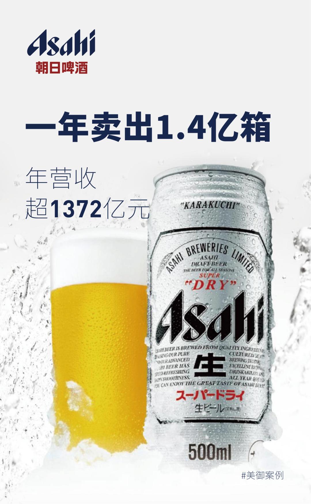 朝日啤酒：进军中国市场，一年卖出1.4亿箱