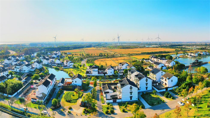 昆山市巴城镇美丽乡村,江苏昆山巴城镇全景