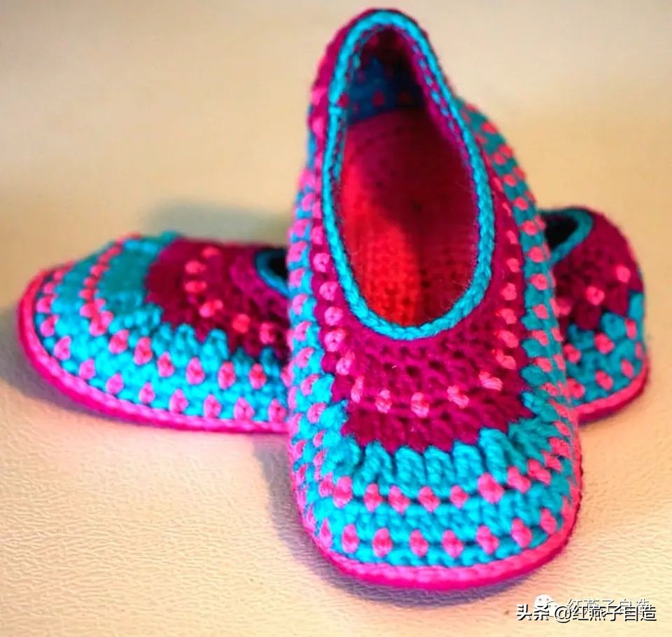 编夏天凉鞋,夏天冰丝线凉鞋镂空钩编教程