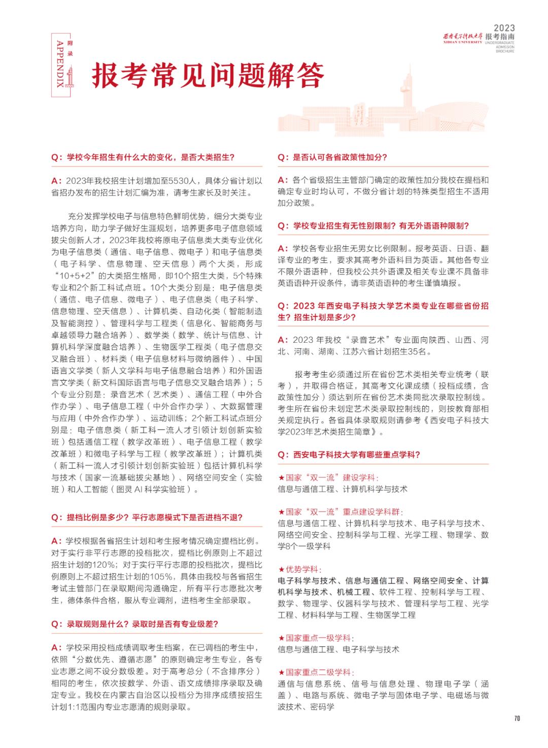 西安电子科技大学招生简章2024,西安电子科技大学2023高校专项