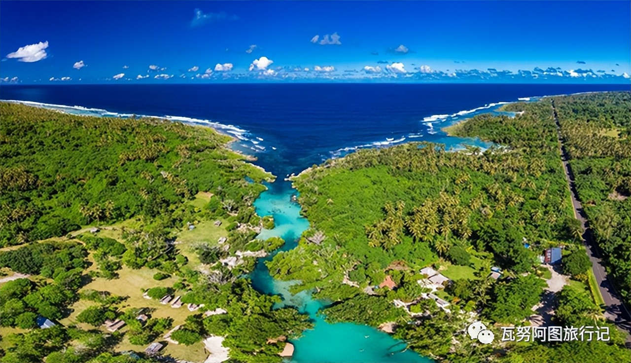 瓦努阿图两名妇女用树叶制作出阿根廷*旗国**