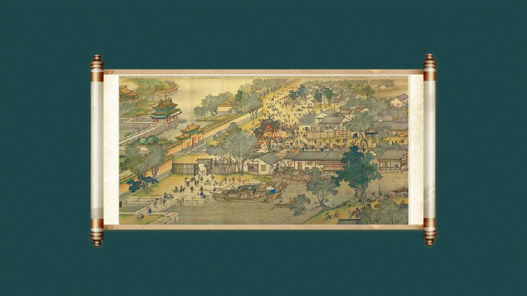 ppt竹简卷轴,古诗卷轴ppt高级动画怎么做