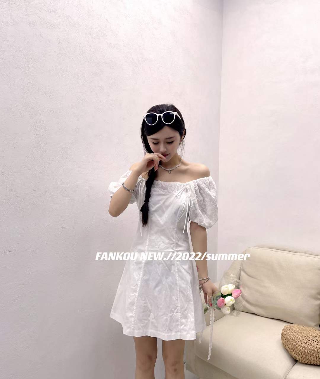 可盐可甜连衣裙夏季收腰,可盐可甜纯棉连衣裙