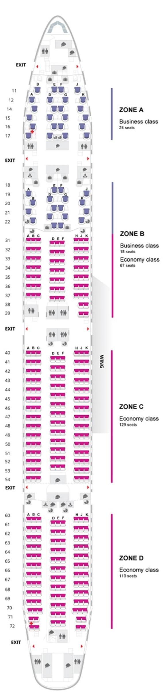 泰国航空所有飞机型号,泰国航空公司国内航线
