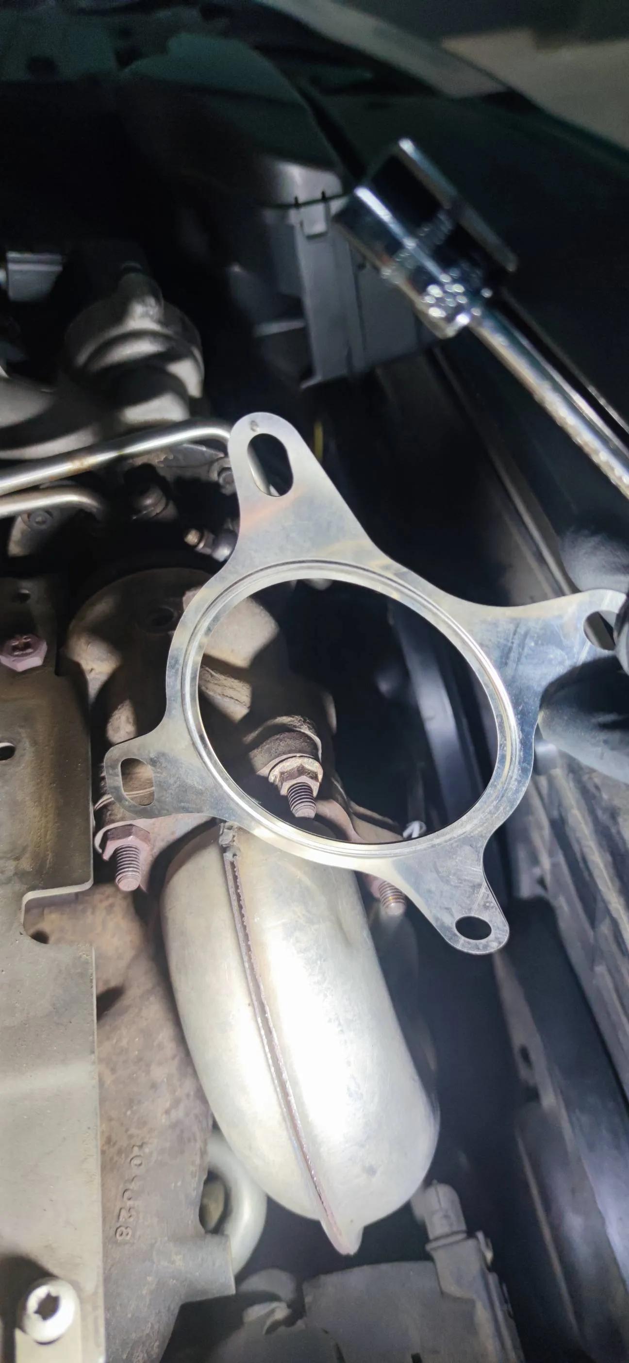 高尔夫6更换正时盖垫片,高尔夫6排气管垫片