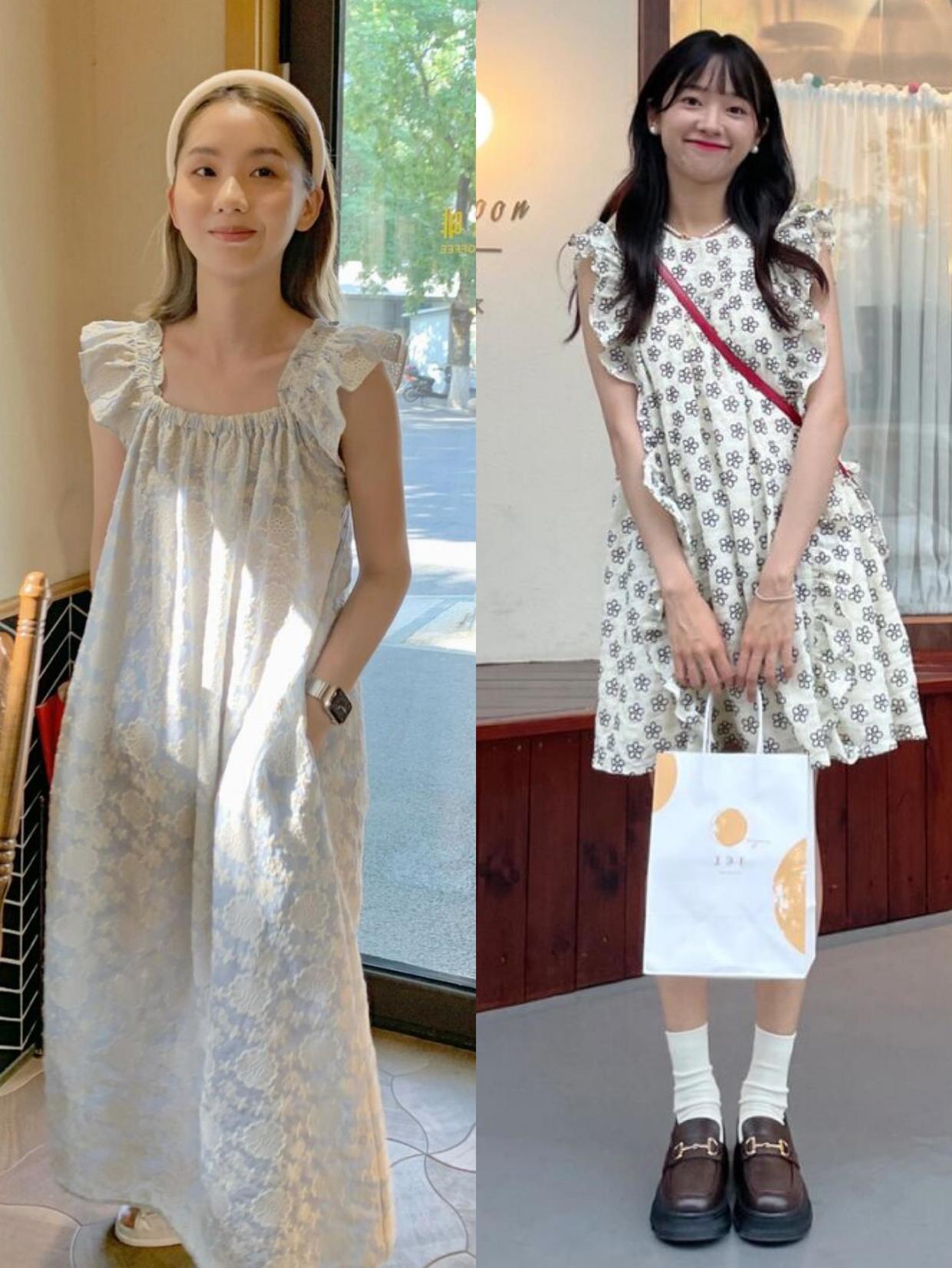 夏日优雅永不过时时尚气质连衣裙,简约连衣裙夏天高级感