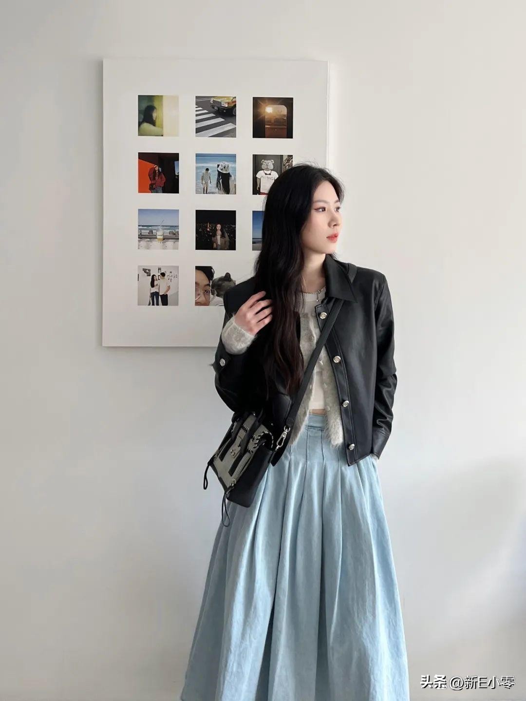 2024早春新款皮衣大码,一件皮衣有多百搭