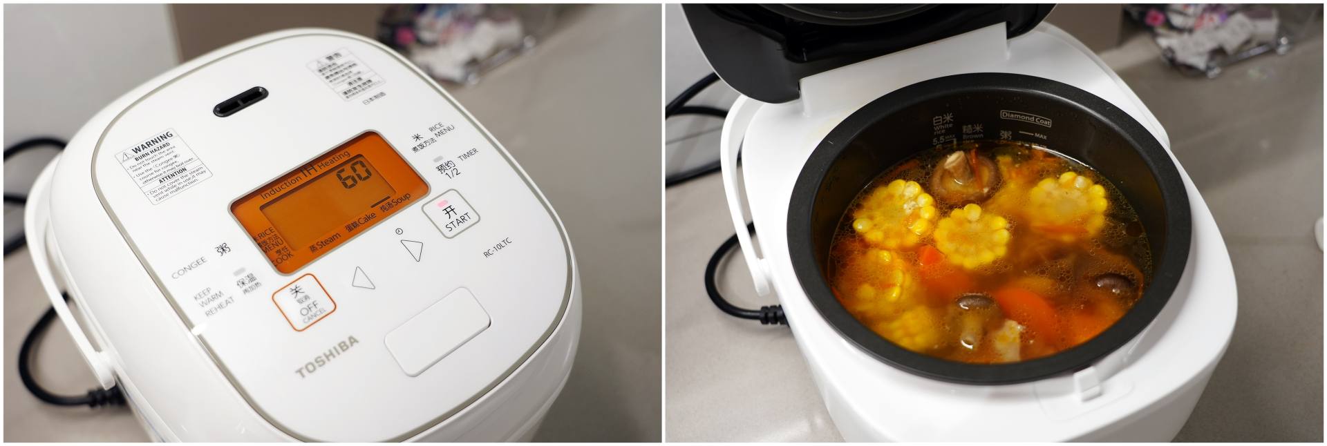 化身煮饭仙人还原古法烹饪柴火米饭--东芝进口IH电饭煲使用体验
