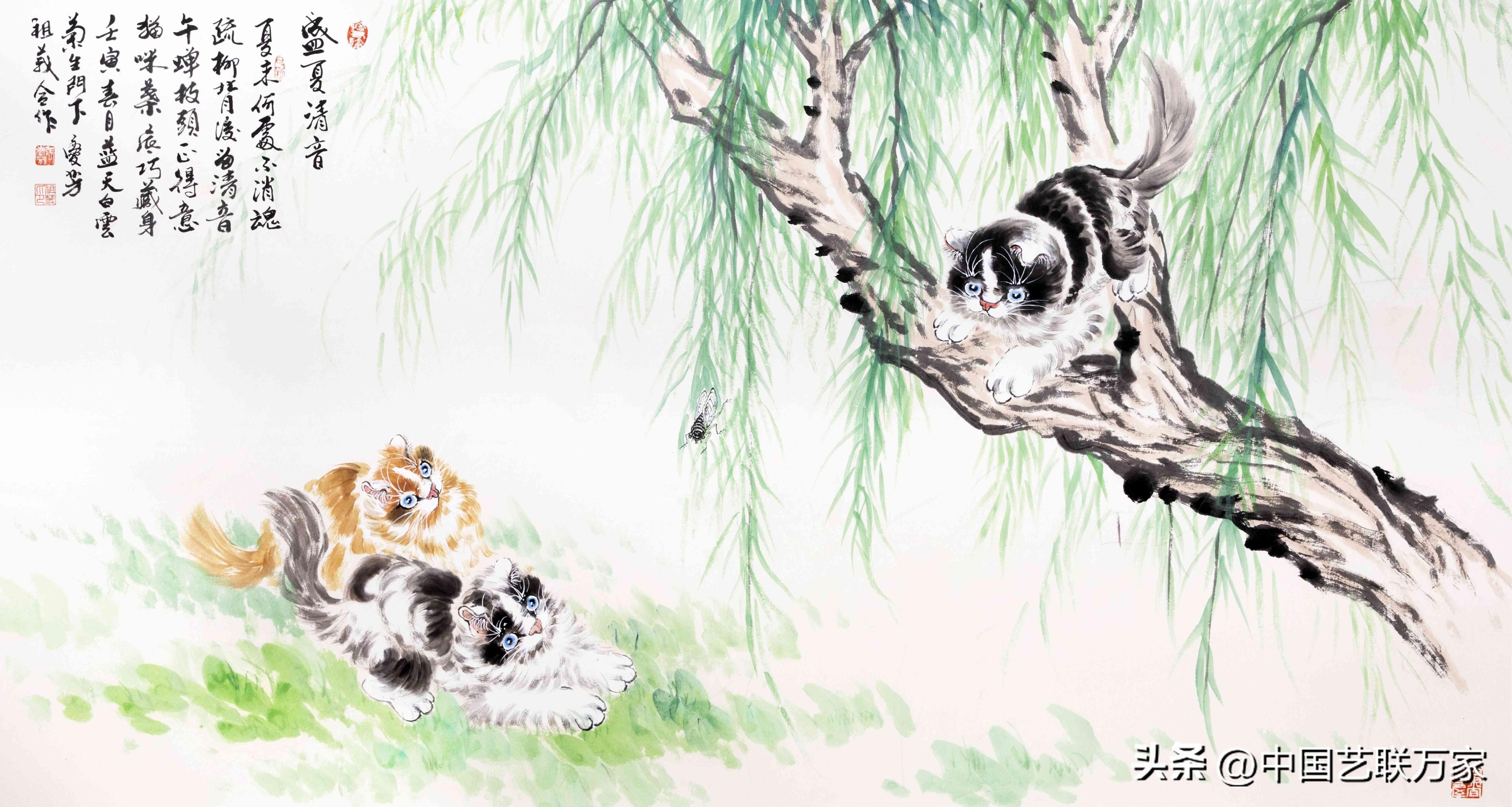 白石虾的作品欣赏,百岁绘画大师齐白石