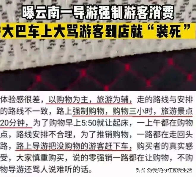 良心导游暖心劝游客理智购物,游客购物量太少被导游骂