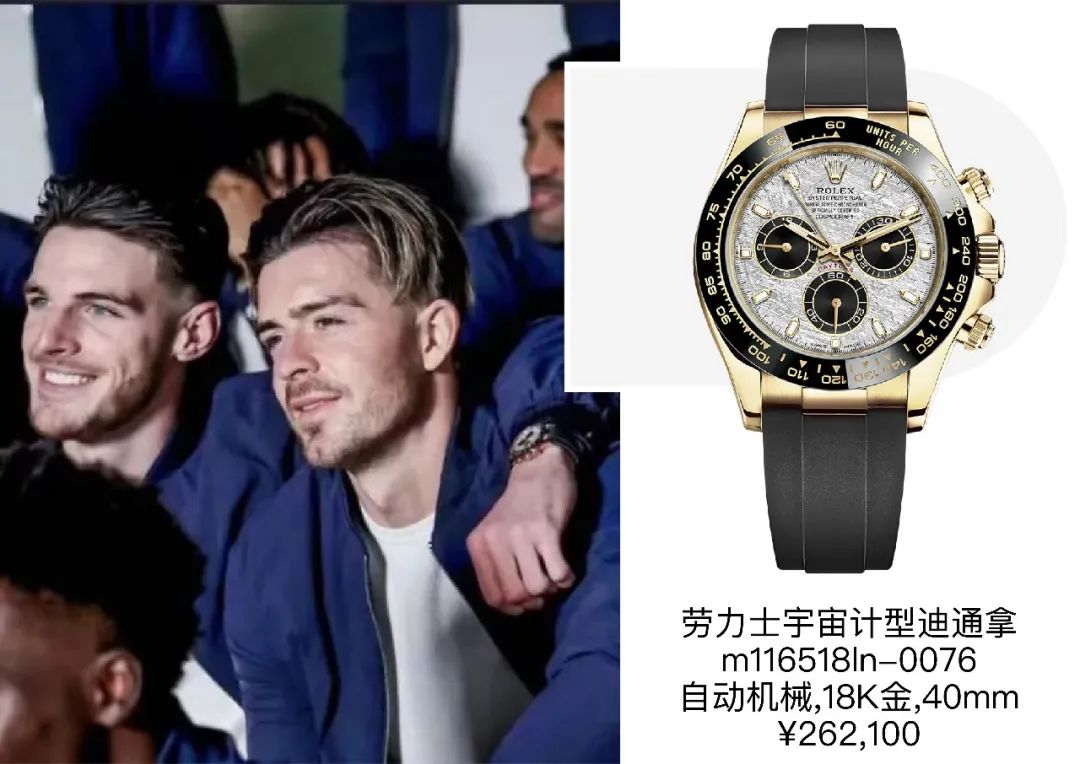 足球运动员戴什么表,足坛颜值top