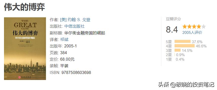 十大投资入门书籍,投资书单推荐