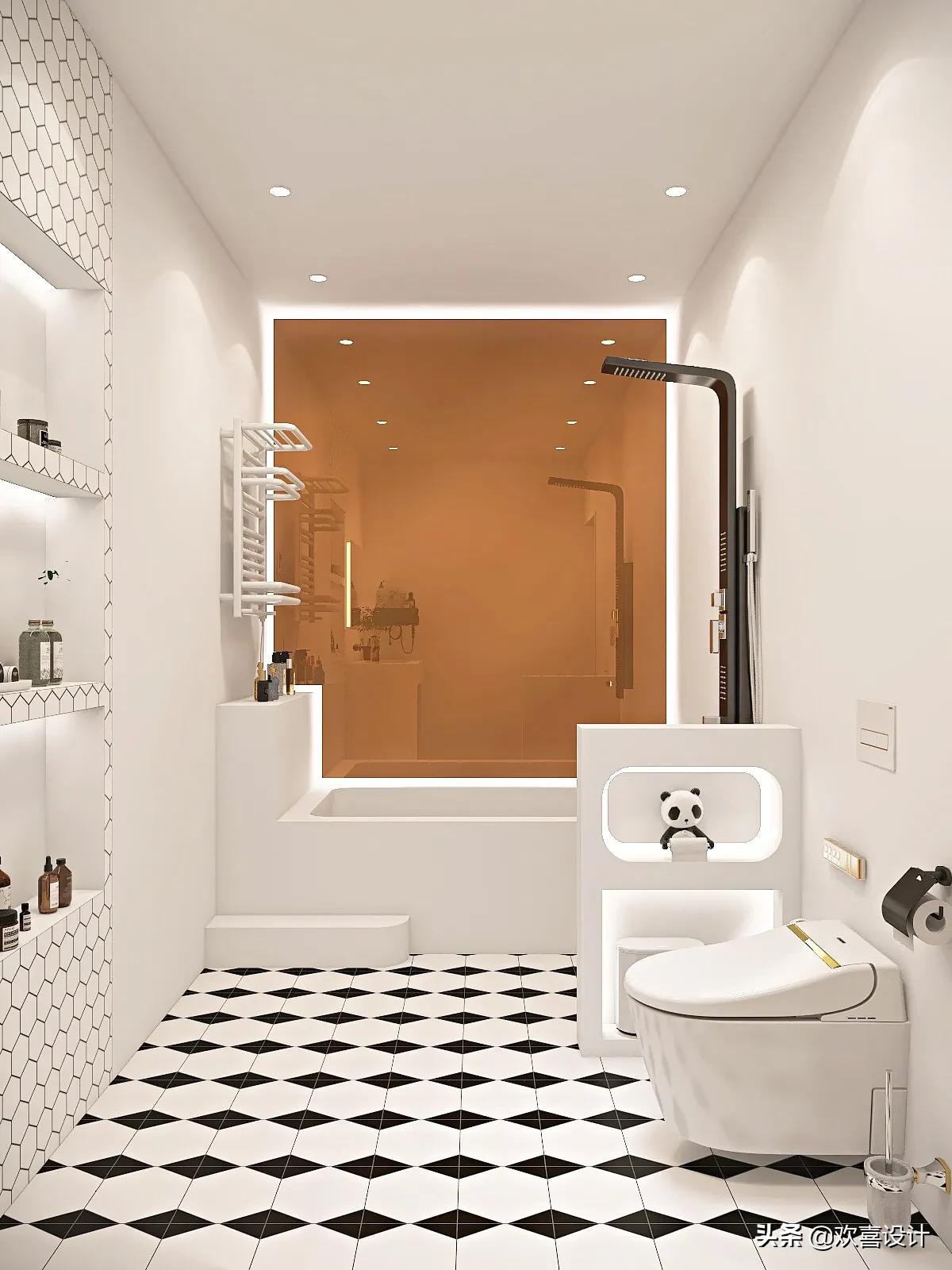 1.5米宽3.6米长卫生间设计图,30平米卫生间设计图