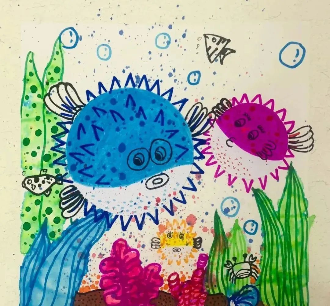 儿童地球创意画,儿童涂鸦大画集