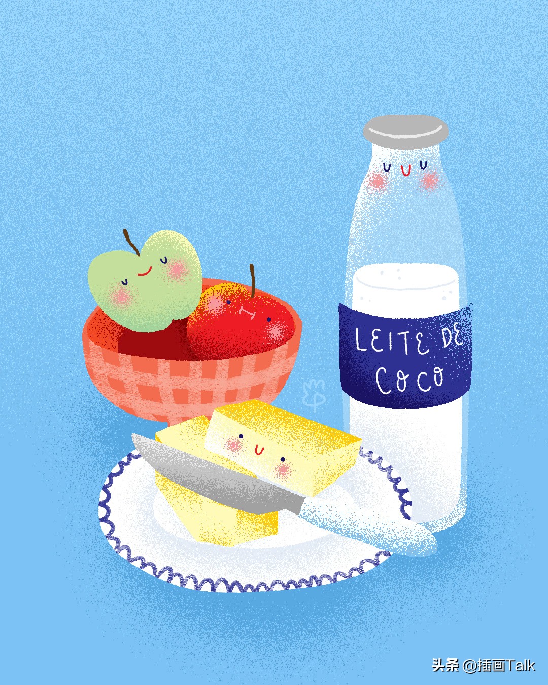 巴西插画大师手绘稿,巴西插画师gabriel图