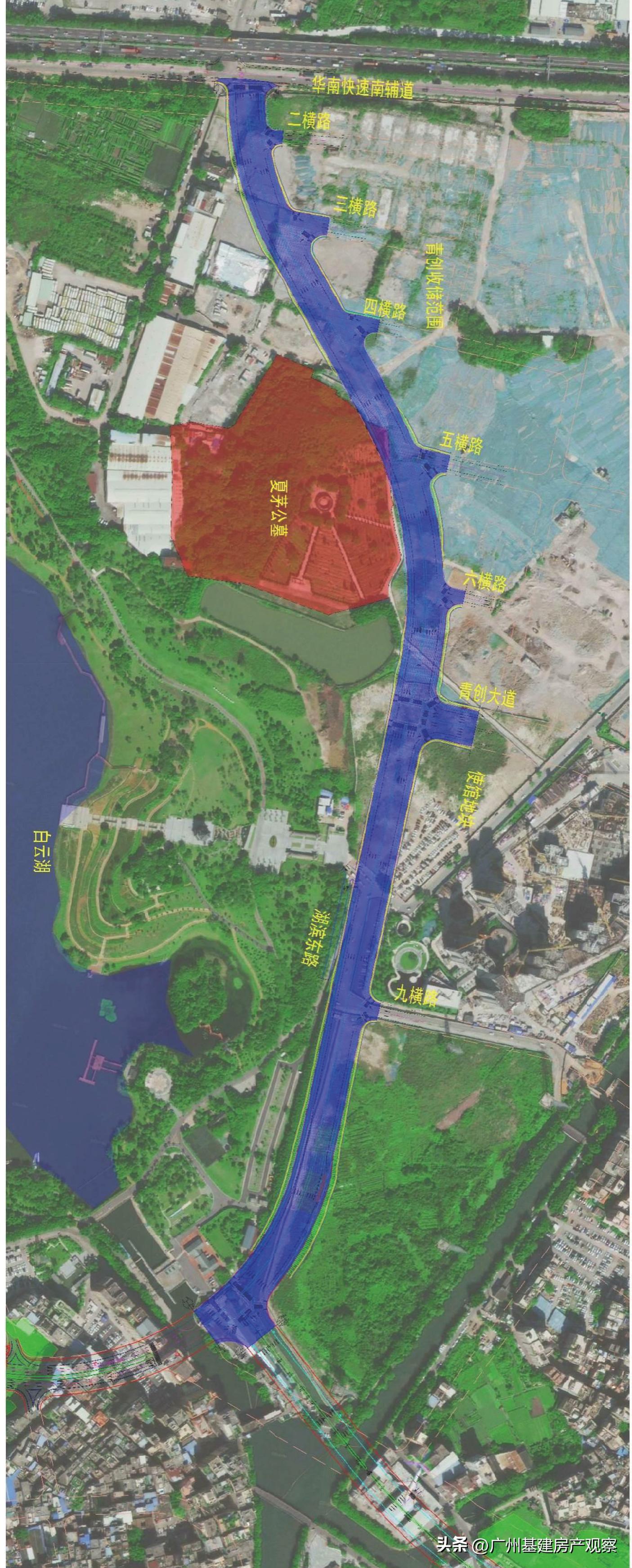 白云区湖滨东路启动勘察设计施工总承包，总投资2.16亿元