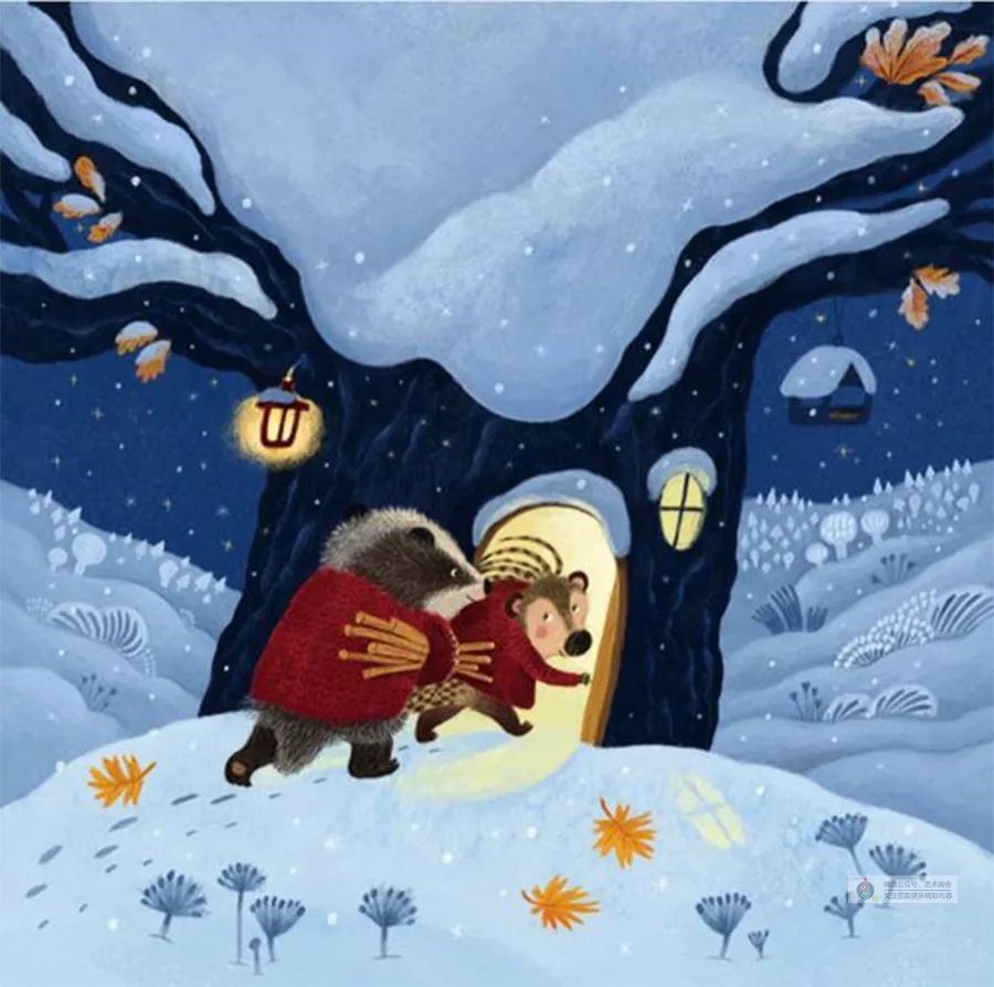 下雨天动物插画简单,如何保护企鹅生存的环境的插画