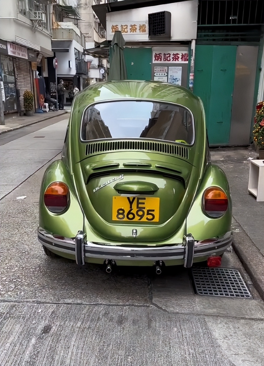 大众甲壳虫老款敞篷版,港风vintage复古