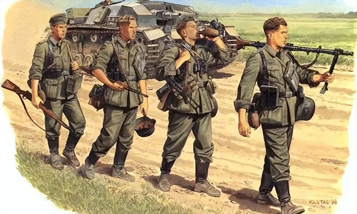 二战德军装甲部队彩绘,二战士兵的彩绘