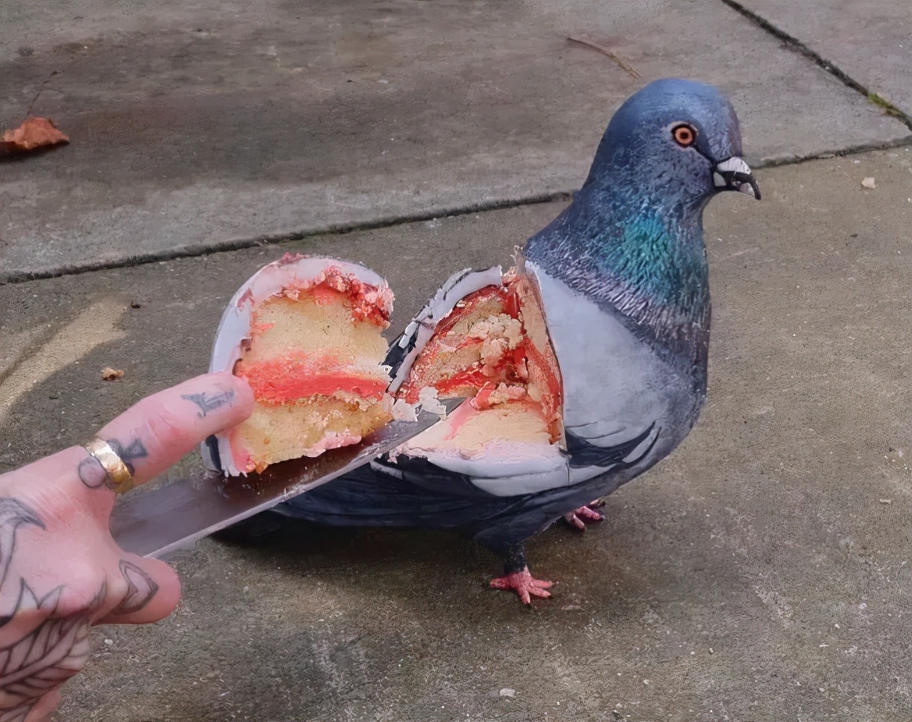 外国小哥制作魔法蛋糕,人体模型蛋糕