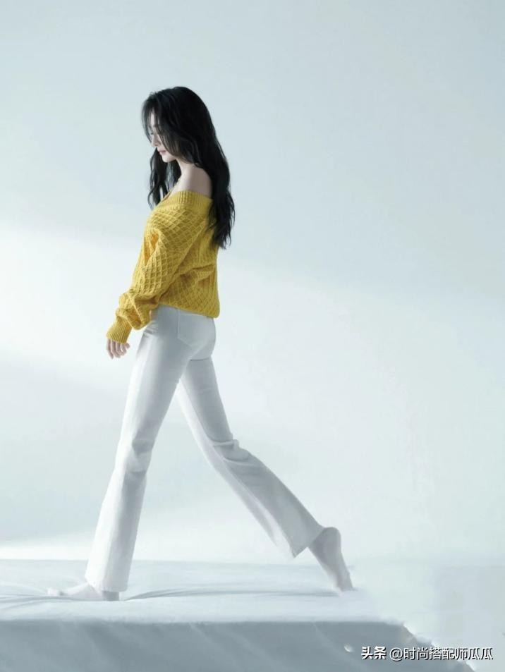 马蹄裤时髦穿搭,小个子短粗腿适合穿马蹄裤吗