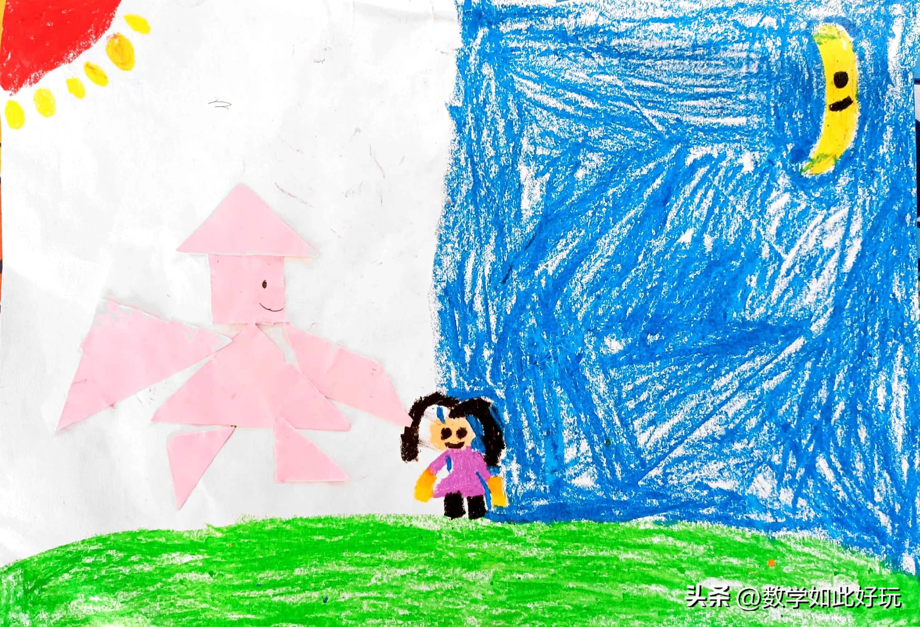 用真正的七巧板拼创意图画讲故事,玩转七巧板创意画可打印