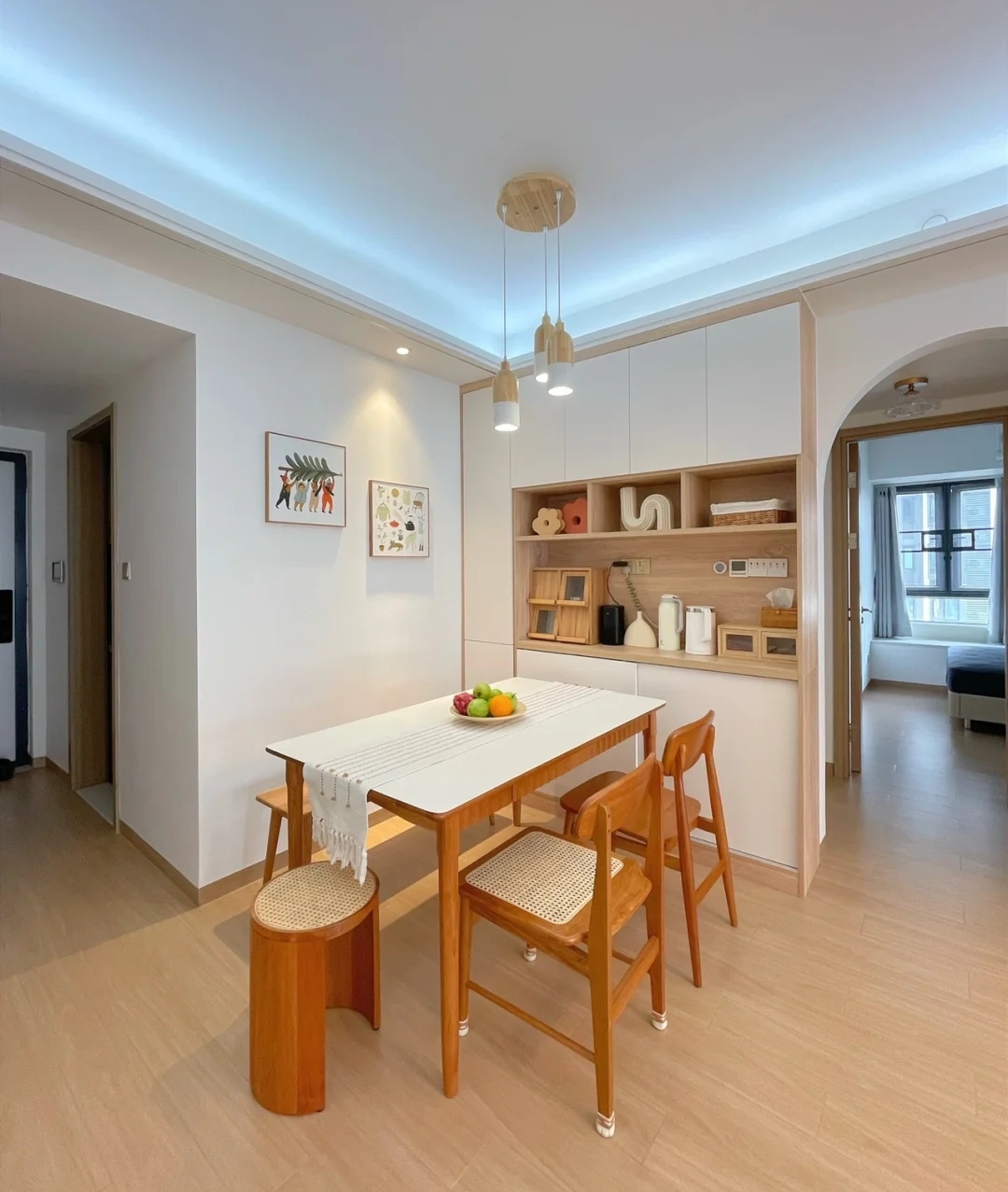 全屋原木风太高级了,原木风格装修75平米