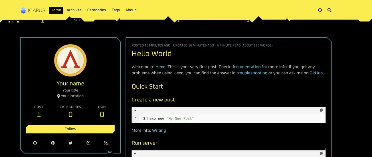 本地搭建hexo博客教程,hexo博客搭建相关内容