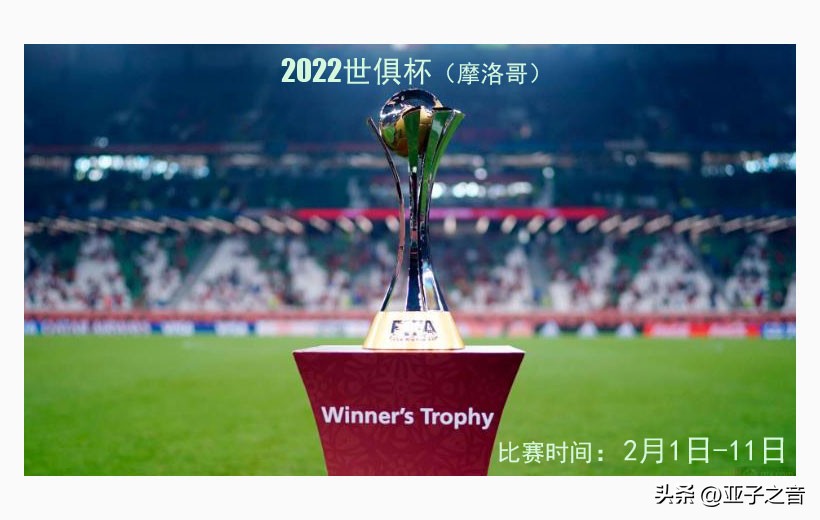 2022世俱杯抽签结果出炉巴黎,世俱杯决赛对阵出炉