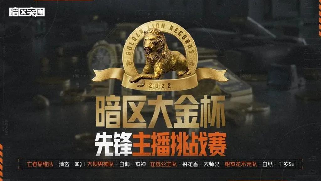 暗区突围大金杯主播赛有哪些队伍,大金杯主播赛