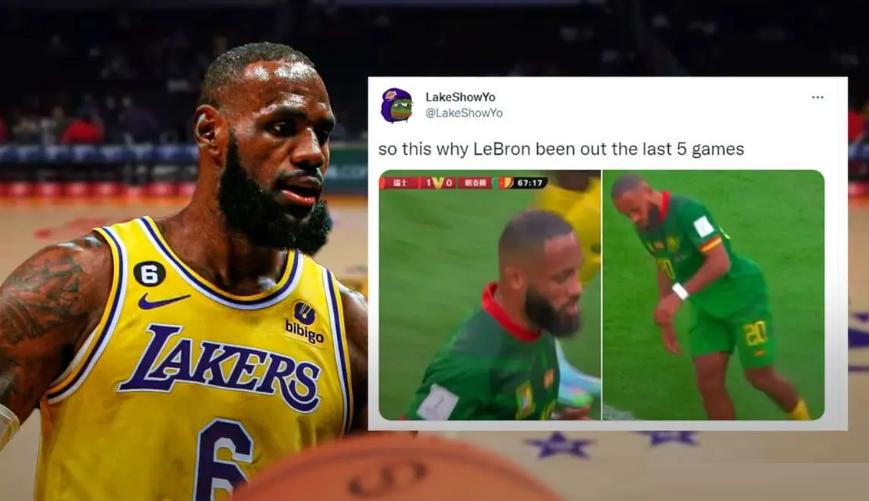 连詹姆斯自己都觉得像！詹姆斯分身在世界杯走红，库兹马爆笑