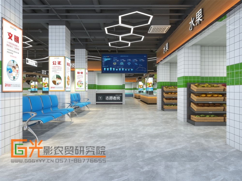 农贸市场水产摊位设计效果图,农贸市场摊位设计平面图