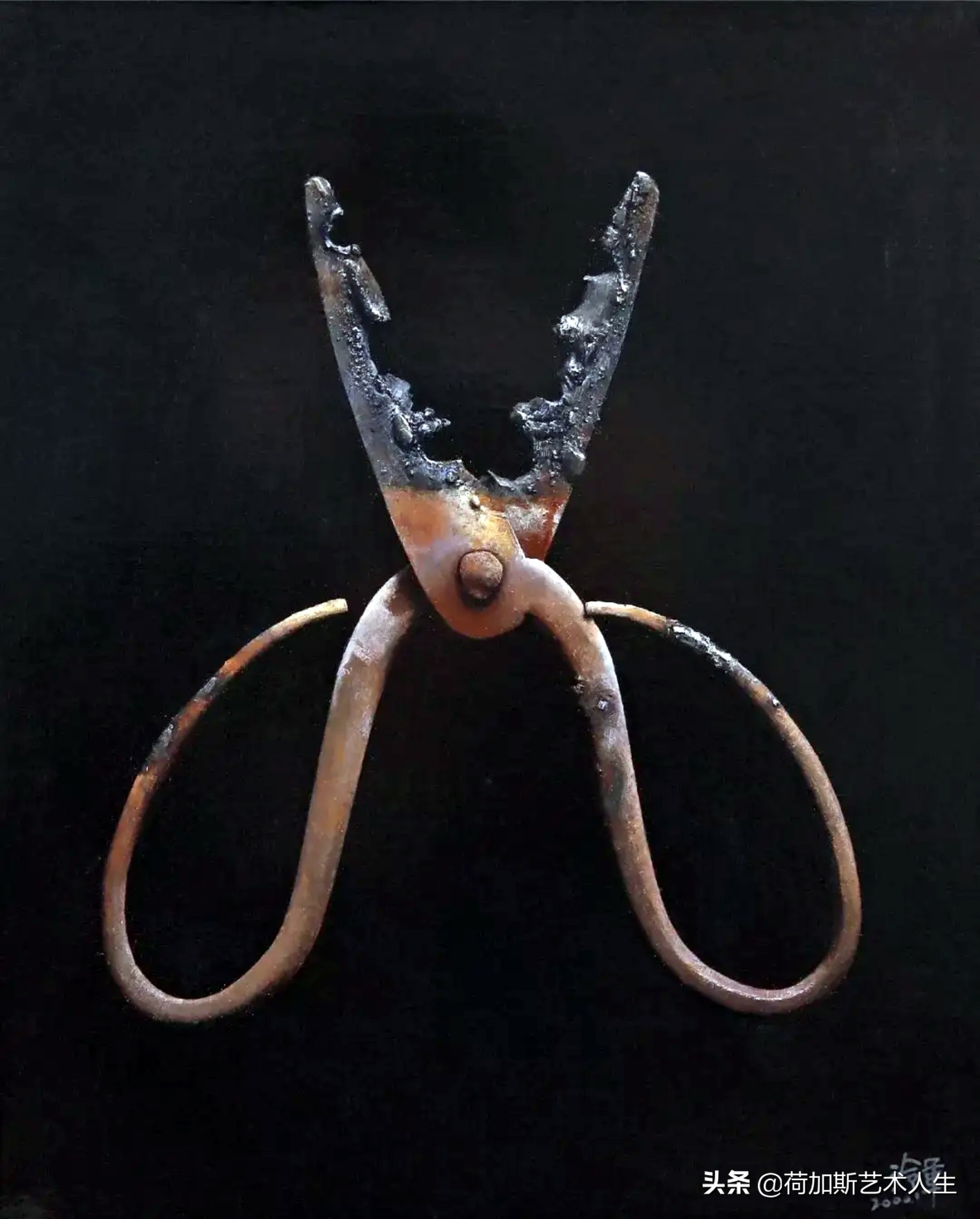 西班牙超写实油画,老虎的超写实油画