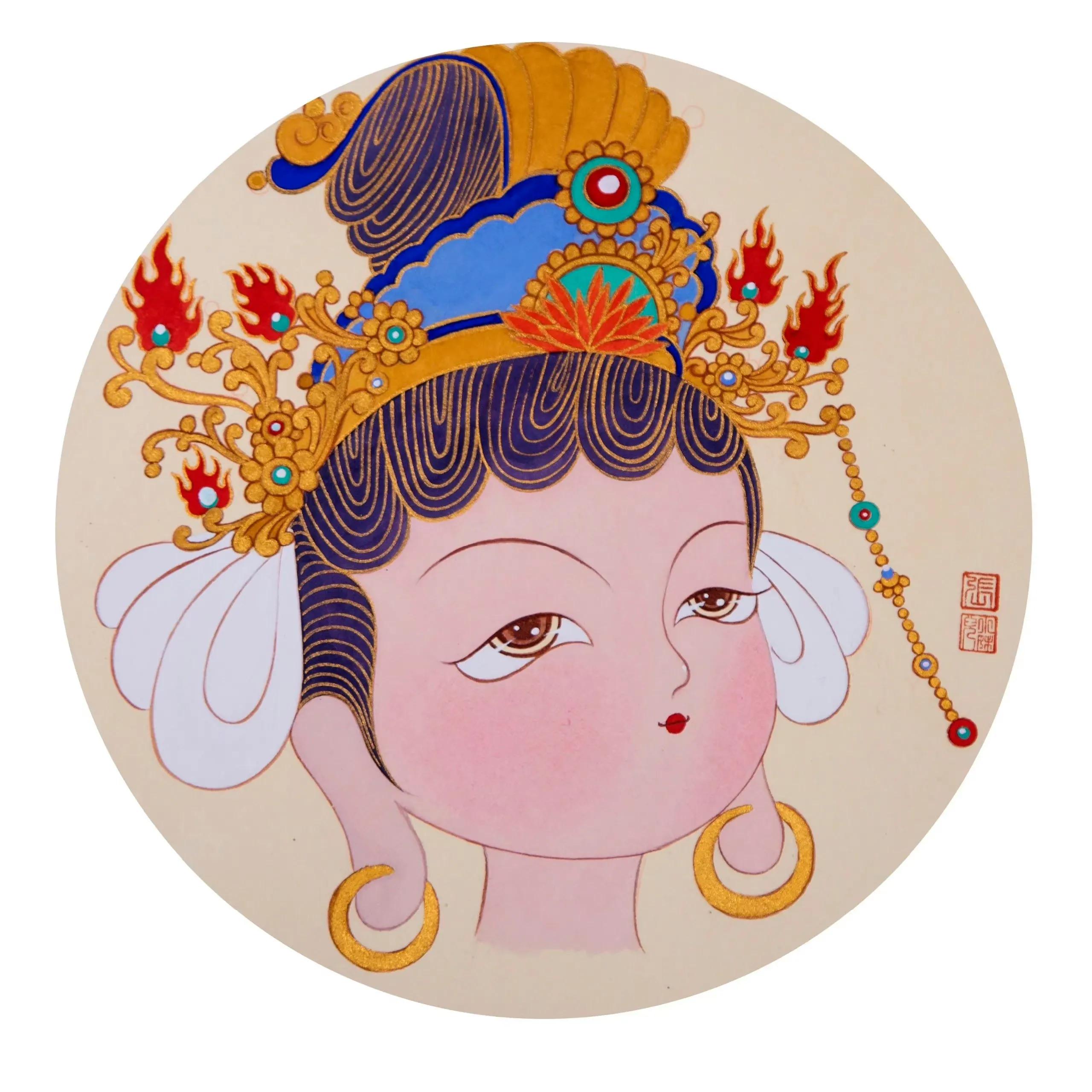 一花一世界一菩提的小和尚头像,可爱又沙雕的菩萨头像