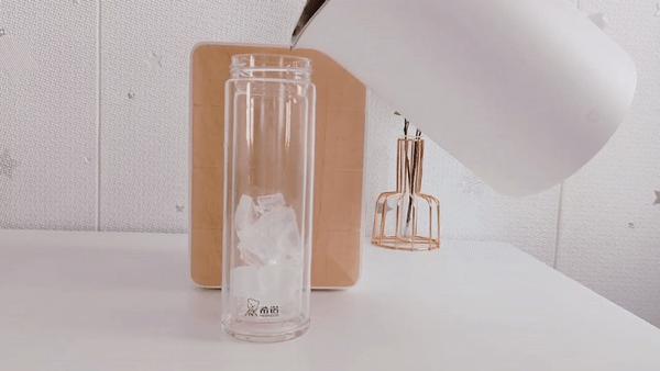 玻璃杯健康水杯,希诺茶水分离玻璃杯最好的