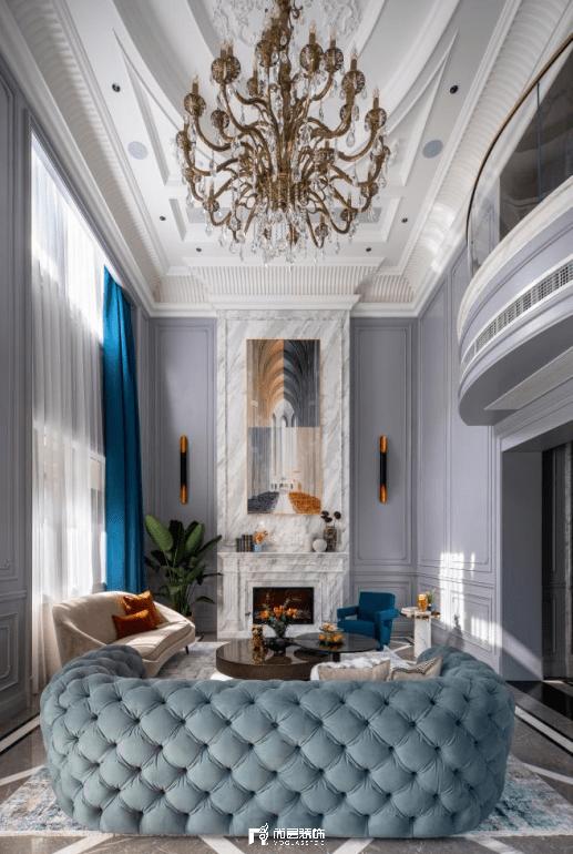 私藏这潋滟人间色:650㎡法式轻奢院墅,慢享生活温情