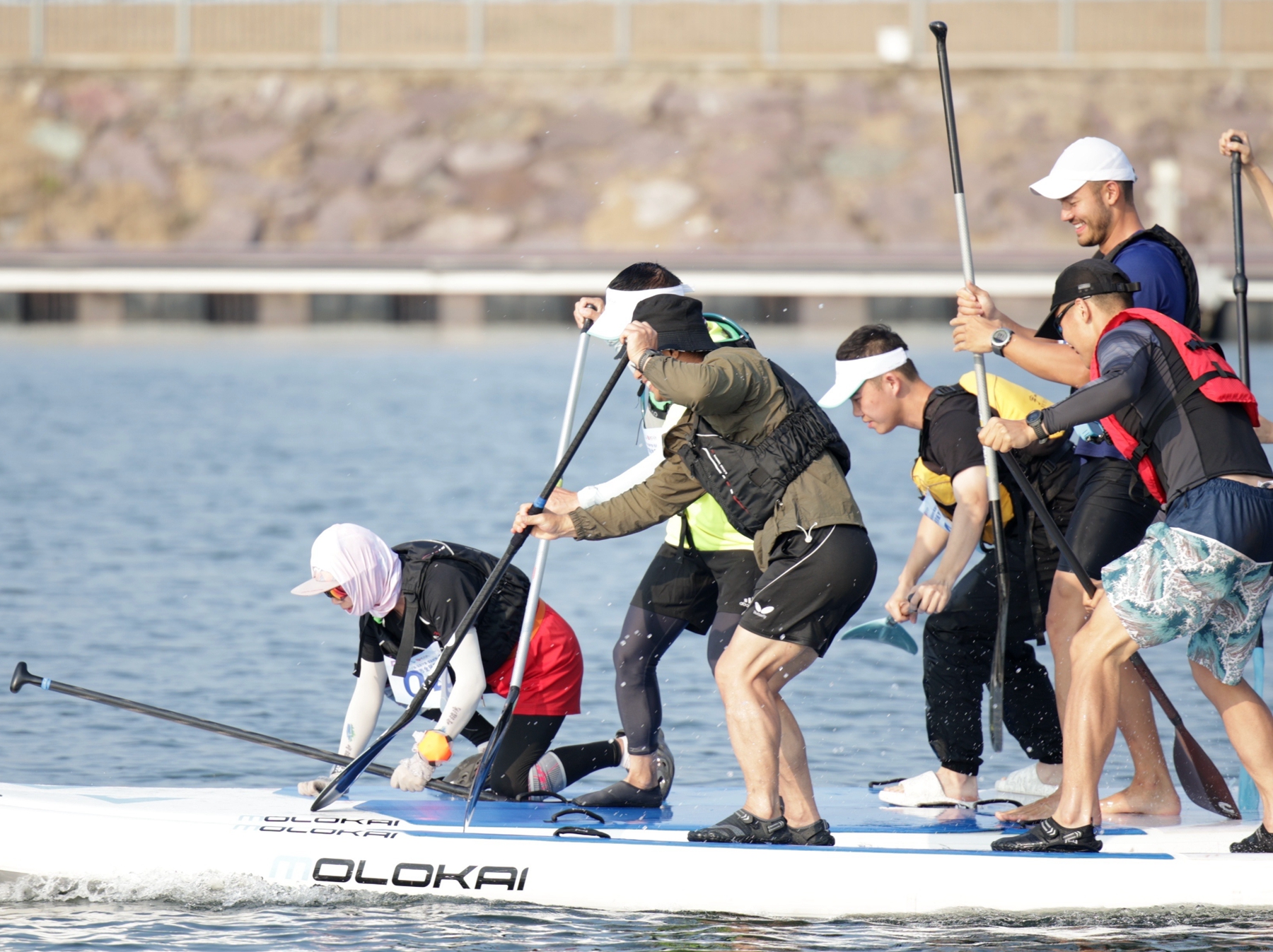 “天妃湖杯”2023宁波市全民桨板联赛（宁波湾站）激情开赛