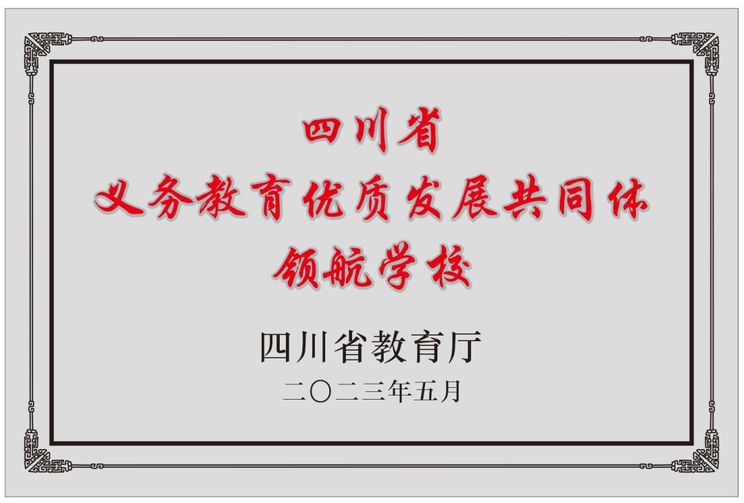 惊！电子科大附小获评四川省义务教育优质发展共同体领航学校