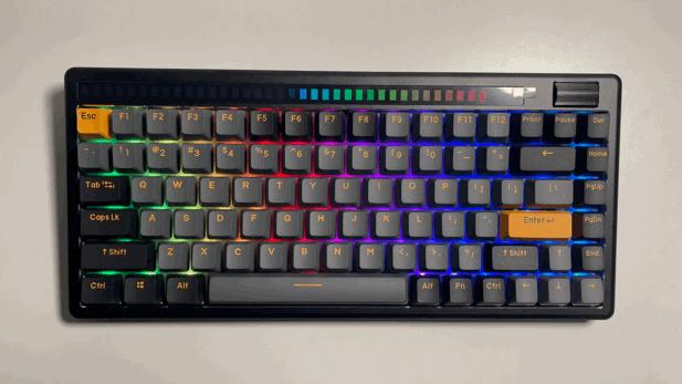 达尔优a84pro顶级外设,达尔优a84pro透明键帽测评