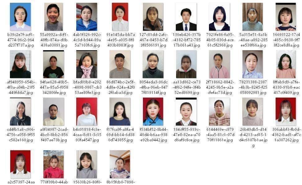 免冠报名照蓝底证件照,准考证照片近期免冠彩色证件照