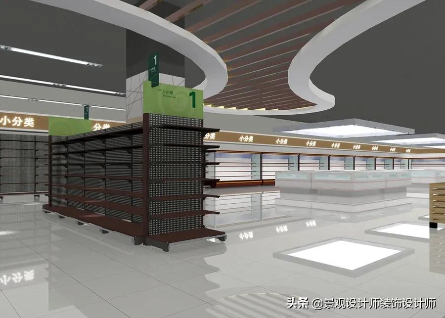 30平方超市商店摆设,超市设计效果图大全